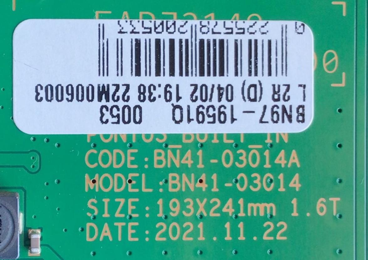 MAIN PARA TV SAMSUNG / NUMERO DE PARTE BN94-17577E / BN41-03014A / BN97-19591Q / BN9417577E / SUSTITUTAS BN94-17736D / BN94-17737G / BN94-17399R / MODELO QN65Q80BAFXZA BA01	 - Imagen 3